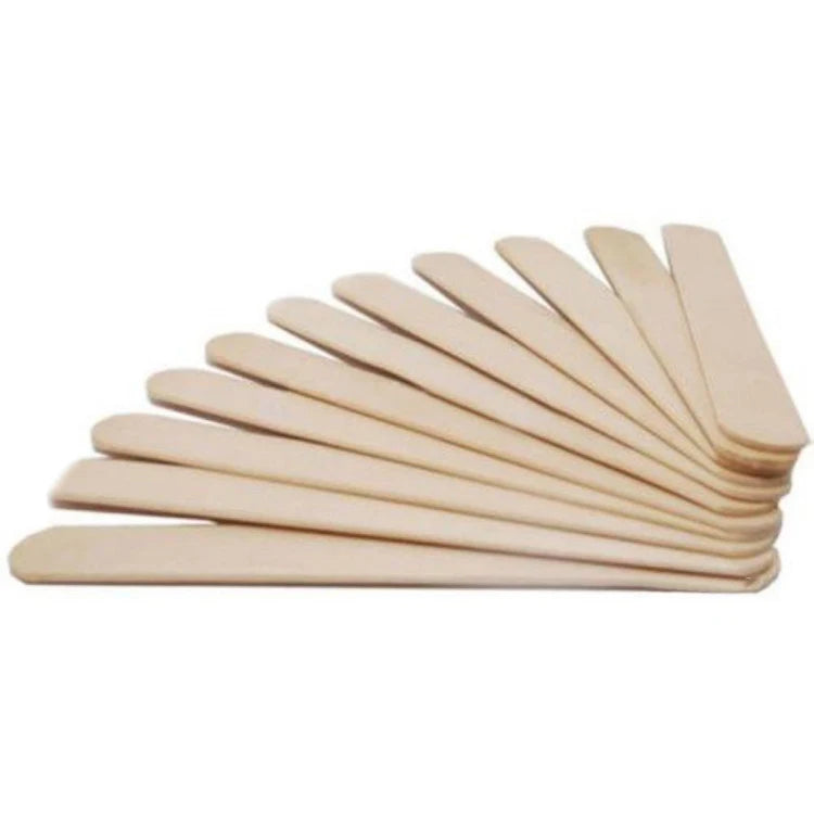 OEM Disposable Sterile Wooden Hair Removal Tongue Depressor Wax Applicator Spatula Sticks Waxing Stick