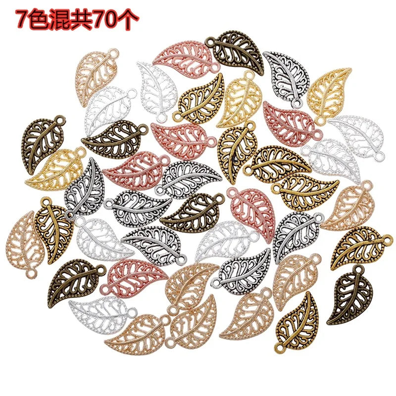 YuenZ 7 Color Antique Silver Color Small Tree Leaf Charms Metal Alloy Jewelry Diy Accessories 19*10mm Q323