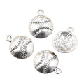 Charms Baseball 15x15mm Tibetan Silver Color Pendants Antique Jewelry Making DIY Handmade Craft