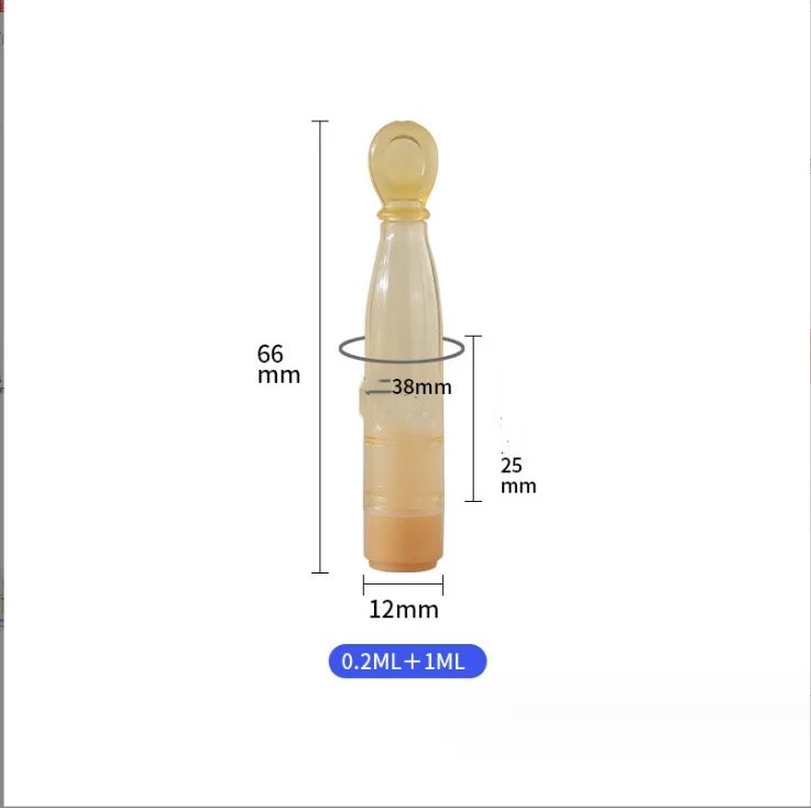 New Double Bin Bowling Secondary Throwing Packaging Materials 1.5ml Water Oil Separation Essence Bottle Water Powder Mixing