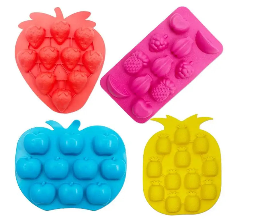 HY Strawberries/Pineapples/Apples/Grapes Baking Molds for Ice Cub