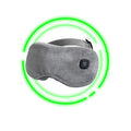 Customized Light Grey Crystal Velvet Adjustable Temperature and Timing Built-in Battery Steam Wireless Heating Eye Mask
