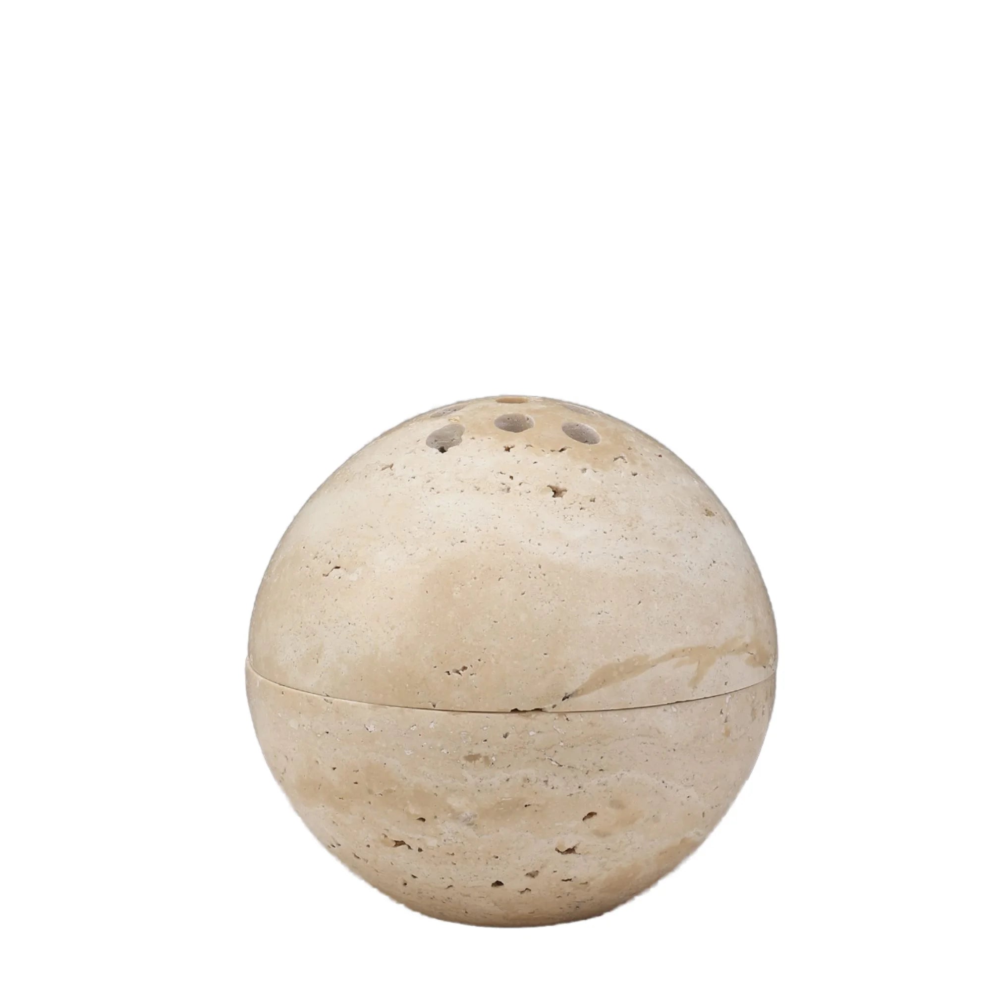 Modern Waterproof Natural Marble Carving Stone Ball Honed Finish with Customized Sizes for Hotel Use