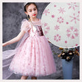 SG13 Winter Children's Glitter Snowflake Pattern Printed Mesh Tulle Fabric Suitable for Tutu