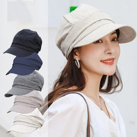 2024 New Arrival Spring Summer Korea Japan Style Women Newsboy Cap Beret Hat Short Bill Bucket Sun Hat for Women