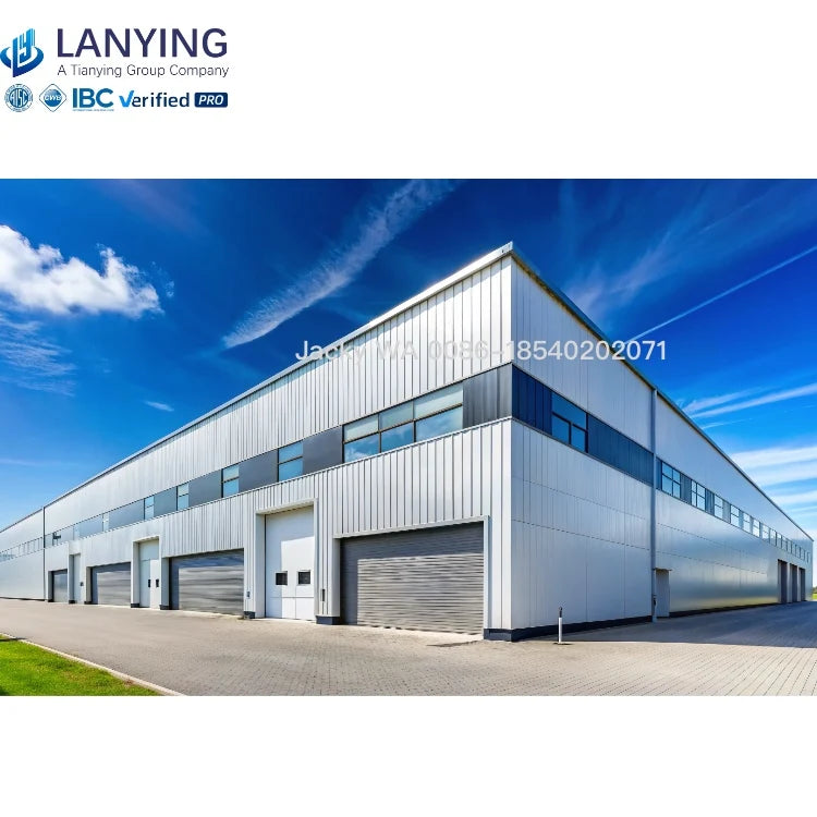 CSAW47.1CSAA660 Certified Steel Frame Warehouse Prefabricated Construction for Electricity Generation Hangar Metal Building