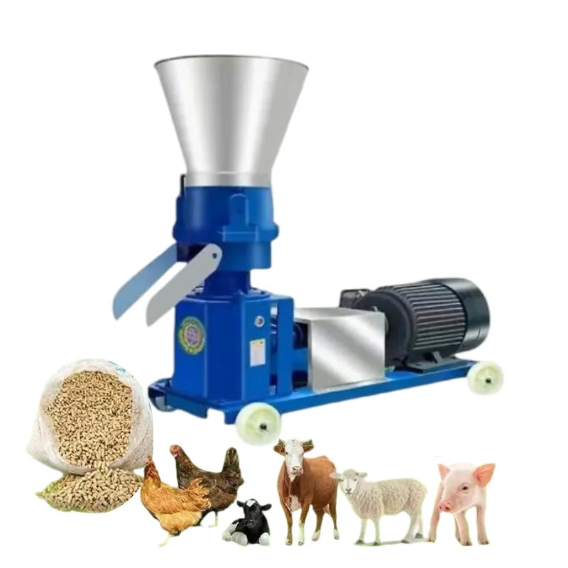 Small Electric Poultry Animal Feed Pellet Machine Farm Animal Pellet Mill Machine Chicken Duck Feed Pellet Machine for Sale
