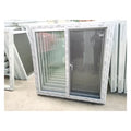 2023 New Custom Modern Horizontal Hotel Louver Stainless Steel Soundproof Double Glazed Sliding Window Plastic Steel UPVC/PVC