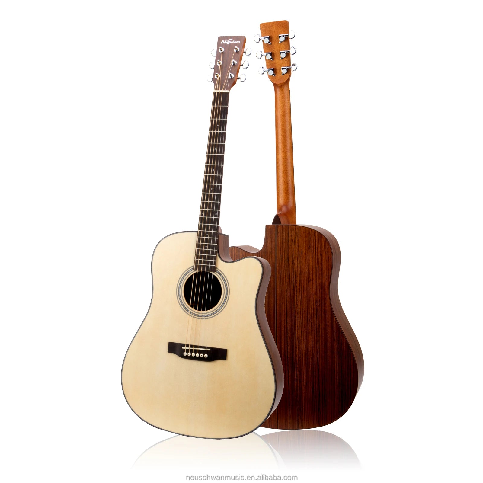 Factory OEM Price 41 Inch Wholesale Mahogany Laminated Acoustic Guitar Cutaway