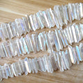 Natural Polished Crystal Angel Aura clear Quartz Points Fengshui Healing Wand Crystal Craft Reiki Jewelry