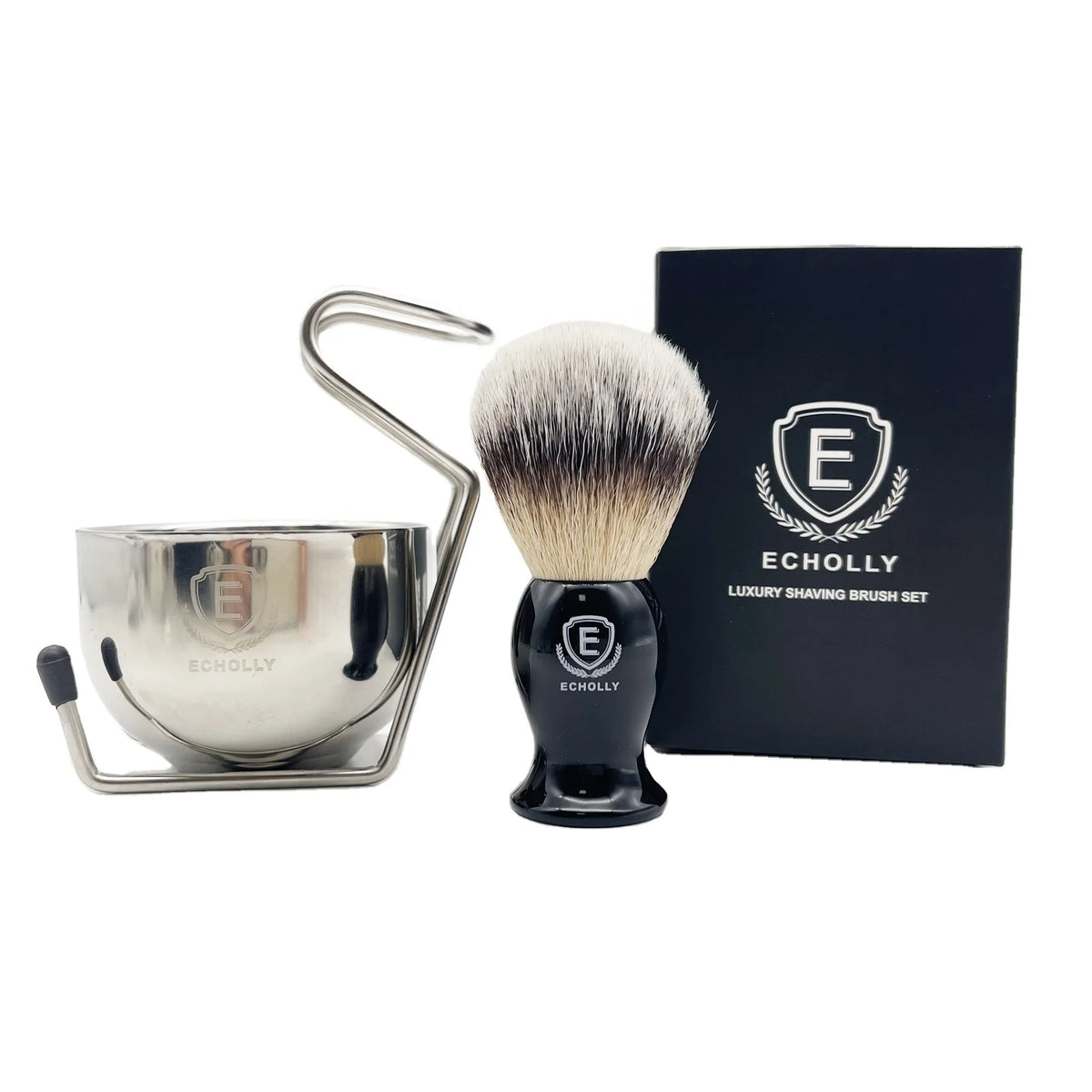 4 in 1 Men's Shaving Set with Acrylic Synthetic Bristles Shaving Brush & Bowl Shaving Soap Bowl Mug Kit