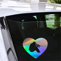 Hunter Love Heart Car Laser Sticker Vinyl Decal Car Truck Bumper Window Laptop Sticker Decor Gift Die Cut Decals Window Glass