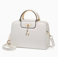 Women's Portable Square Waterproof PU Handbag Crossbody Single Shoulder Bag Well-designed Durable Lightweight Zipper Closure