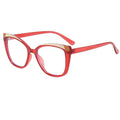 Ready to Ship Fashion Designed Red TR90 Optical Frames Block Blue Light Glasses 2025