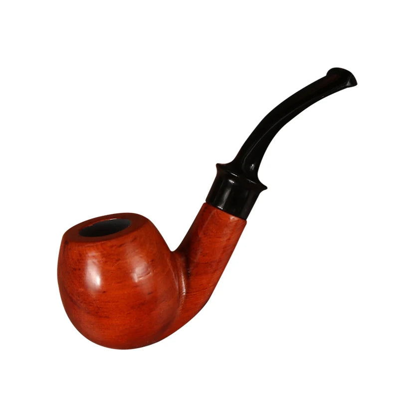 Erliao Hot Sale Wood Smoking Accessories Tobacco Pipe Handmade Solid Wood Pipe