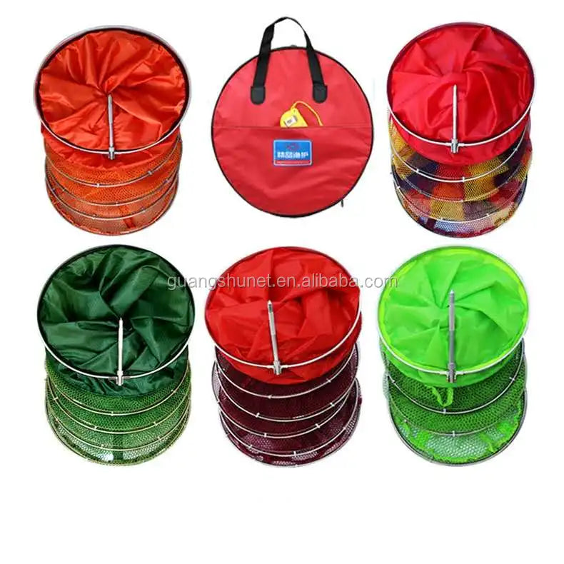 Collapsible Fishing Cage Basket Net for Keeping Fish Alive Fishing Keep Net