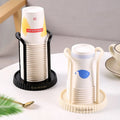 Kitchen ABS Cup Dispenser & Holder for Paper Cups Water Milk Tea Coffee-Space-saving Modern Design