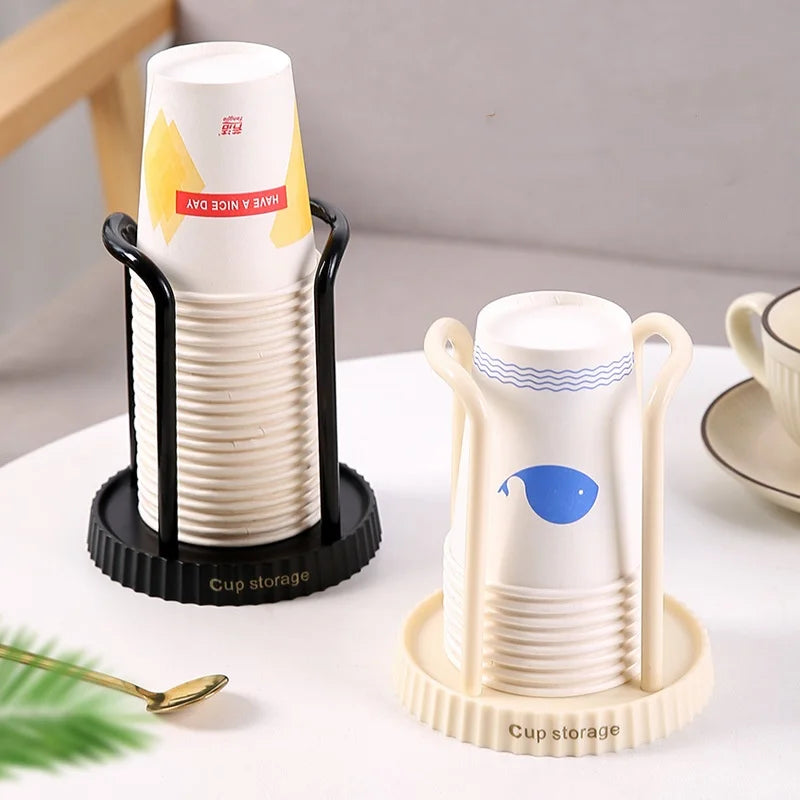 Kitchen ABS Cup Dispenser & Holder for Paper Cups Water Milk Tea Coffee-Space-saving Modern Design