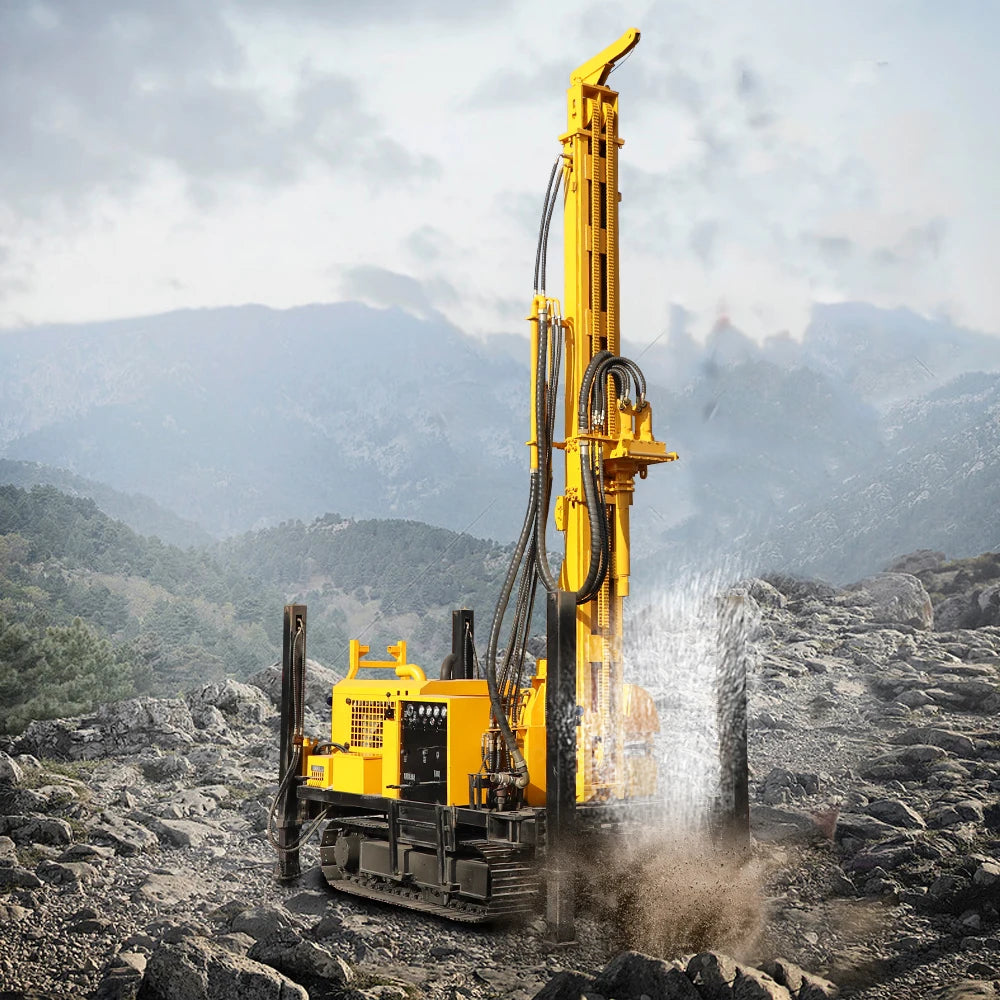2025 HQZ400L Hengwang Rotary Diesel-Powered Crawler Water Well Drilling Rig with Engine 600mm Drilling Diameter Max 500m Depth