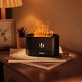 Creative Design Flame Ultrasonic Essential Oil Diffuser 180ml USB Cool Mist Humidifier With 2 Gears Brightness for Home Office