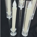 H-352 Wedding Decor 3D Real Flame Taper Flickering Battery Operated Dinner Electric Led Flameless Candles