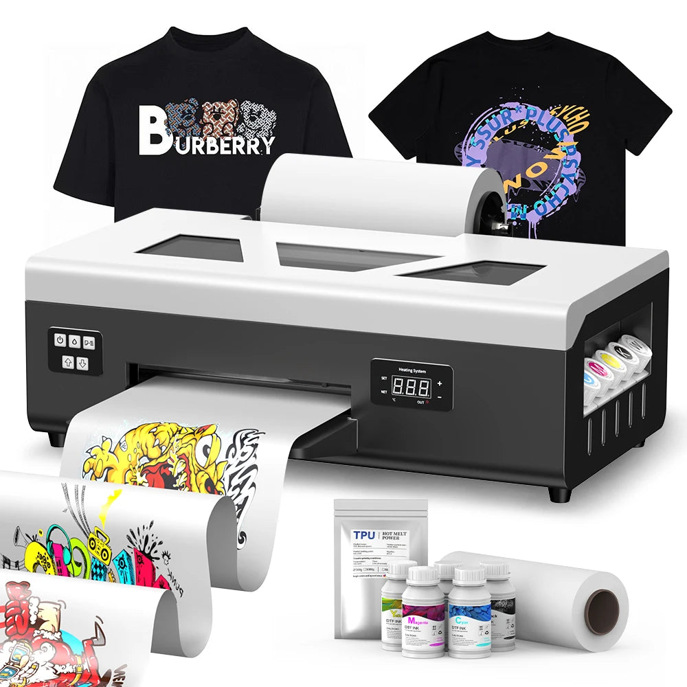 New A4 Small Machine Printing Machine Dtf Printer L800 White Ink Circulation Pet Film for T-shirt