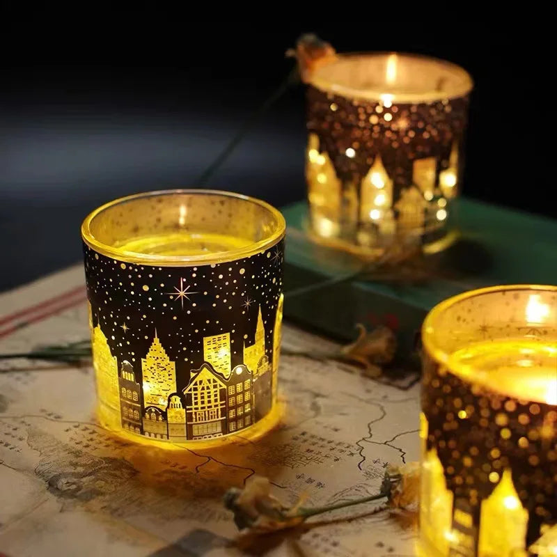 Wholesale Creative Starry Sky Cup Candle Jar Light Luminous Scented Candles Private Label Candles