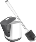KLEAR Automatic Eco-Friendly Silicone Toilet Brush with Holder for Home & Hotel Bathrooms