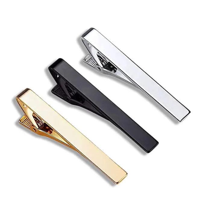 Wholesale Custom Logo Tie Clip Bar Polished Tie Clips Plain Stainless Steel Tie Clip for Men