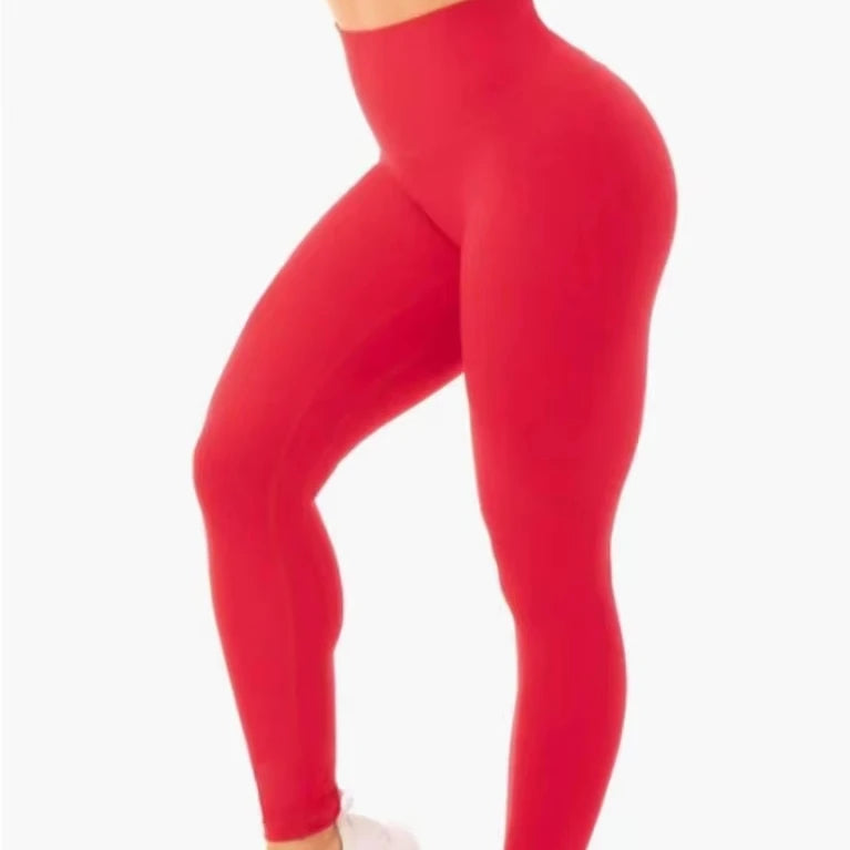 Custom Logo Women High Waist Yoga Pants Soft Stretchy Quick Dry Seamless Scrunch Yoga Leggings