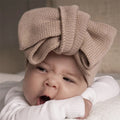 2026 New Children's Hair Accessories Diy Cotton Big Bow Baby Hairband Baby Double Elastic Headband Wholesale