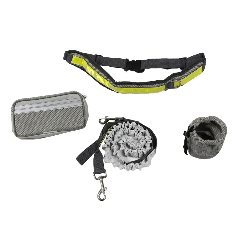 Small Durable Hands-Free Retractable Pet Running Leash No-Pull Harness Magnetic Dog Collar Outdoor Sports Walking Traveling