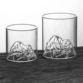 Professional Custom Glacier Wine Glass Color Glacier Snow Mountain Whiskey Mountain View Glass Wine Glass