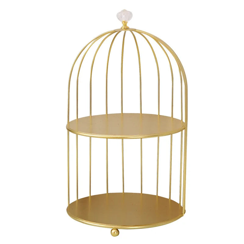 Steel Wire Dessert Stand Cake Holder Display Rack for Wedding Birthday Party Decoration