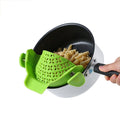 Wholesale Pot Strainer Adjustable Silicone Clip on Strainer Home Kitchen Tools on Strainers With 2 Clip
