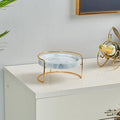 100% Natural Marble Stone Decor Tools Display Trays Customized Packing Kitchenware Tools Marble Cake Stand for Wedding Party