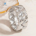 SUMMLY Vintage Trend Wholesale Heart Splicing Shape Stainless Steel Creative Stainless Steel Ring Fashion Jewelry