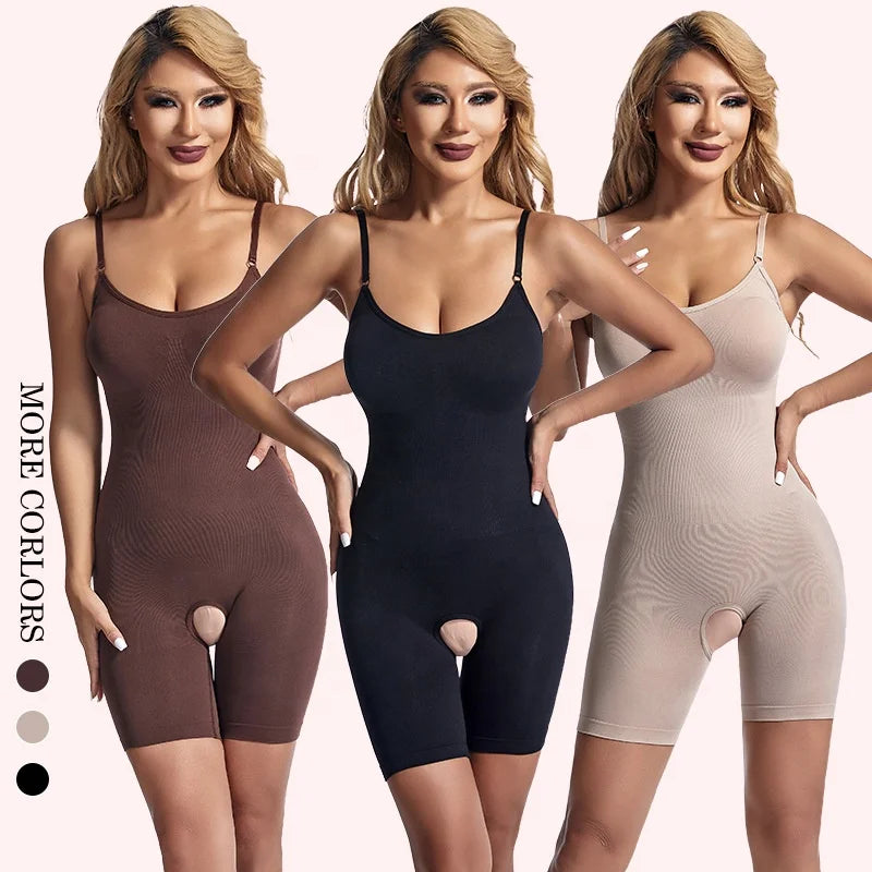 2026 Women's High Compression Full Body Seamless Shapewear Jumpsuits Playsuits Wholesale Plus Size Corset Hoodies Women