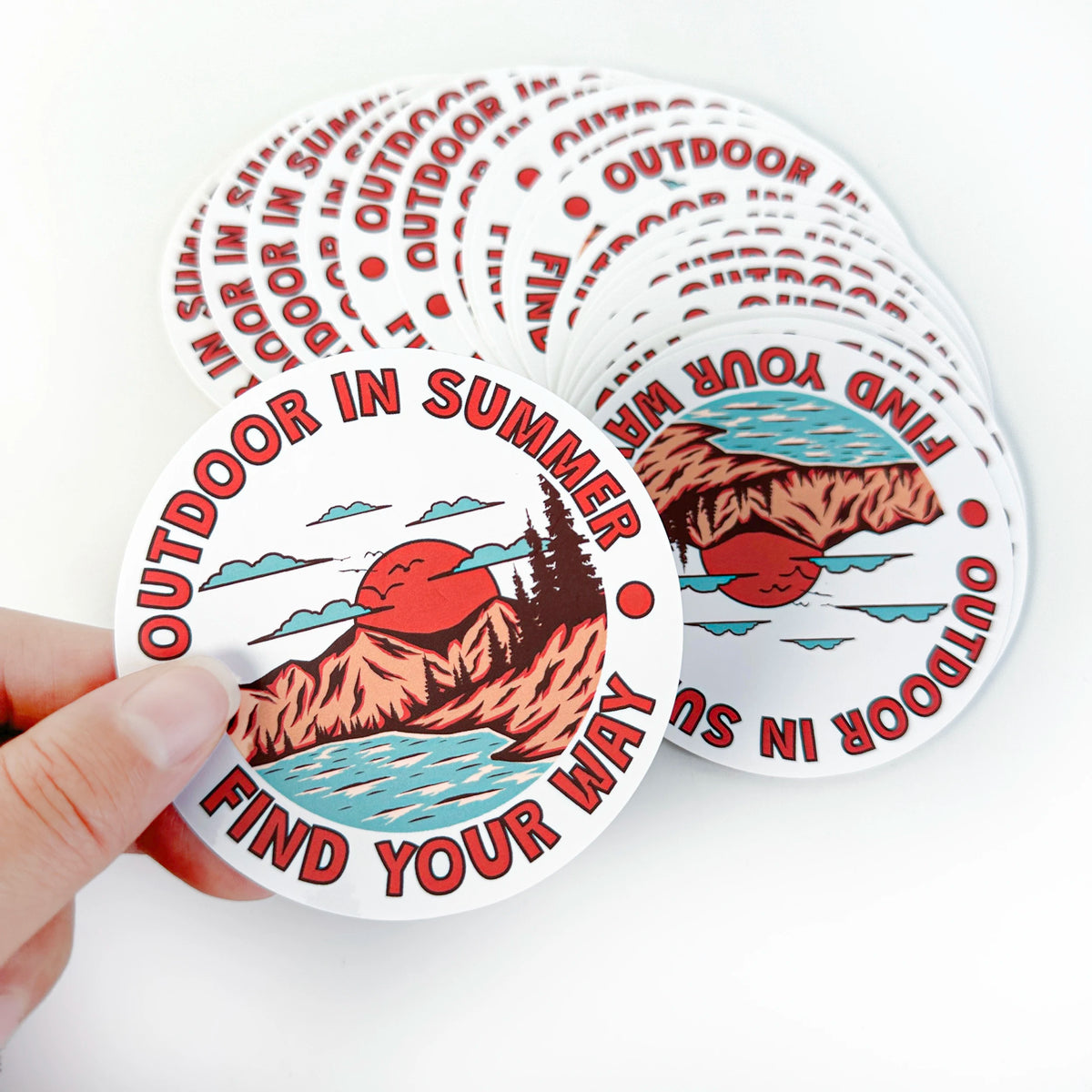 Customized Labels Adhesive Vinyl Sticker Custom Die Cut Waterproof Full Color UV Printing Stickers Company Logo Design