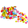 Hot Sale Bulk Stock Colored Flat Shank Round Dome Plastic Buttons for Sewing