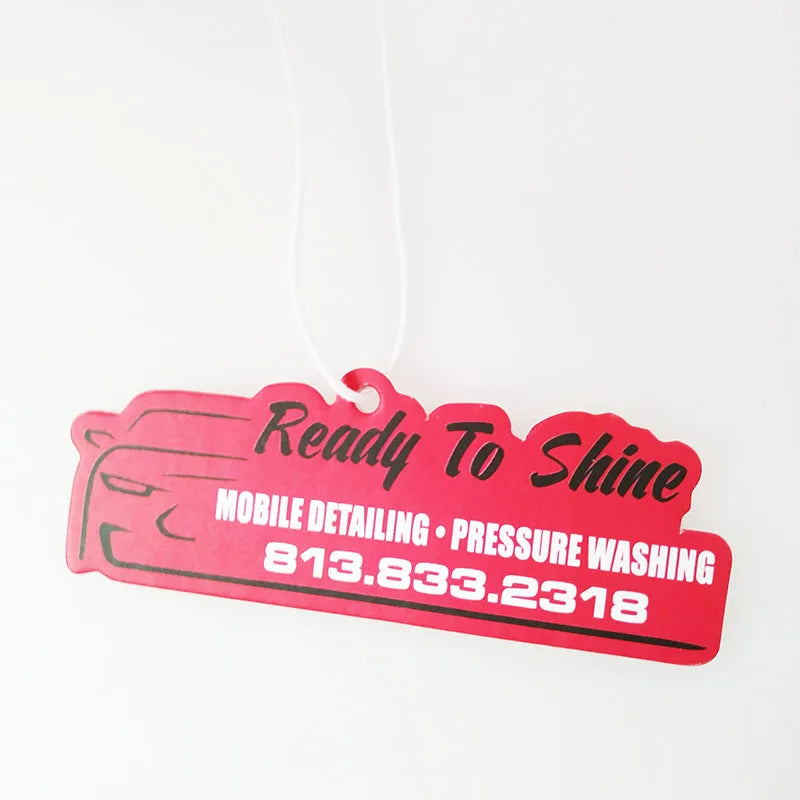 Custom Scent Paper Car Air Freshener with Custom Logo Printing