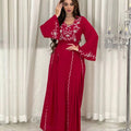 2024 New Muslim Dress Beautifully Embroidered Islamic Clothing Fashion Kimono Arabic Style Dubai Muslim Abayas