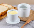 Hot Selling Eco-Friendly Disposable Ceramic French Butter Container Custom Porcelain Crock Lid White Food Contact Safe Country