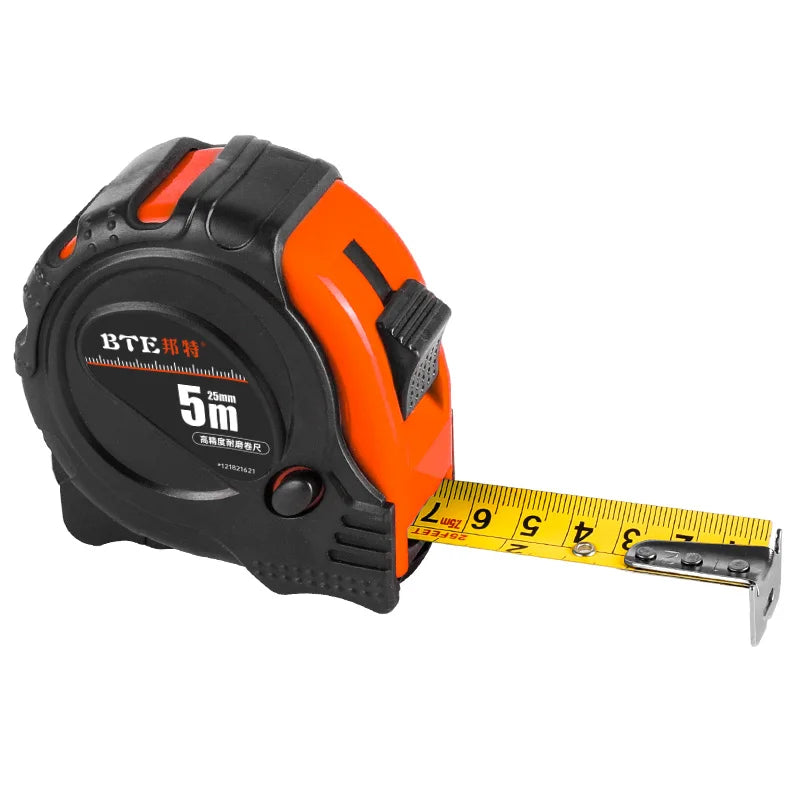 BTE Professional High Precision 3m 5m 7.5m 8m 10m Boutique Steel Blade Measure Tape Economical Three Brakes Measuring Distance