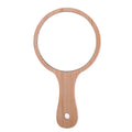 Custom Portable Wooden Hand Makeup Mini Mirror with Modern Design Personalized Cosmetic Product Tool for Salon Home Desktop Use