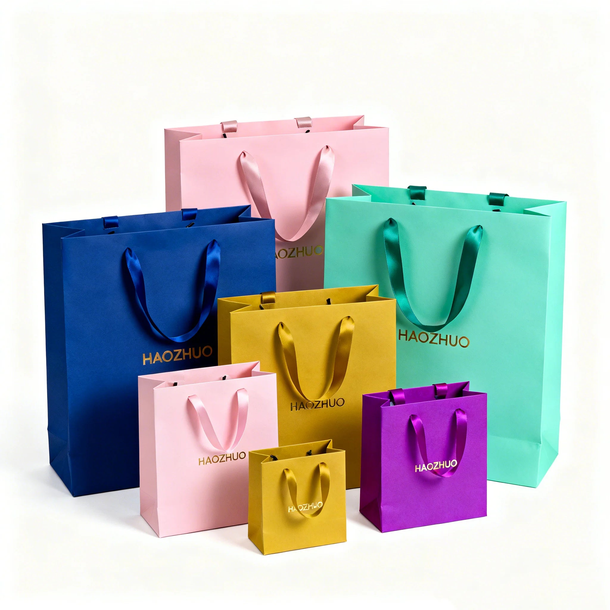 Custom Eco-Friendly Paper Bags for Clothes Shoes Use Flexo Printing Embossed Surface Packaging Packing