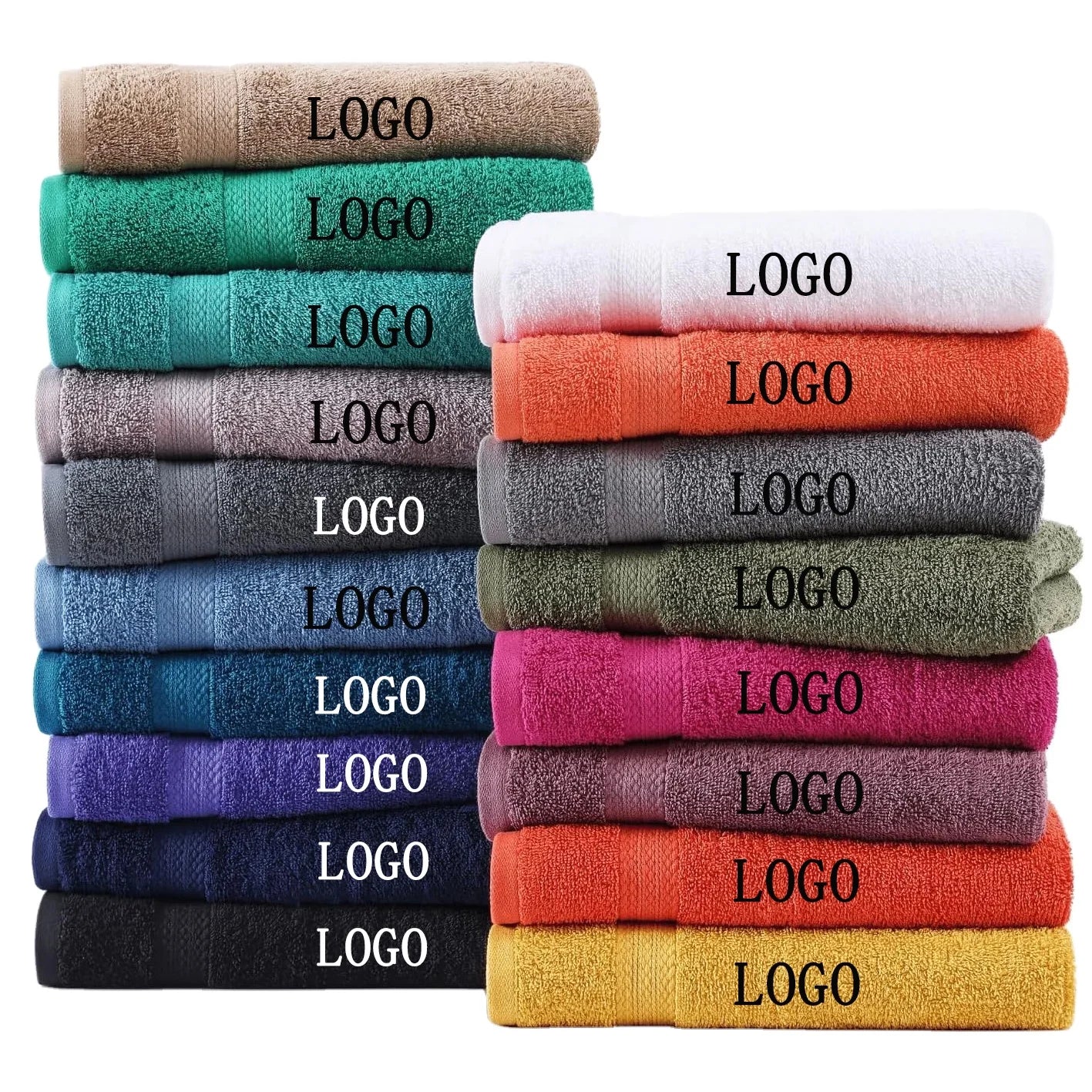 100% Cotton Bath Towel Soft and Absorbent Hand Towel for Home or Hotel Lightweight Cooling Feature Disposable Bathroom Sets