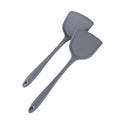 Factory Wholesale Kitchen Utensils Nonstick Cooking Wok Grey Silicone Spatula Easy Cleaning Cooking Food Grade Silicone Shovel