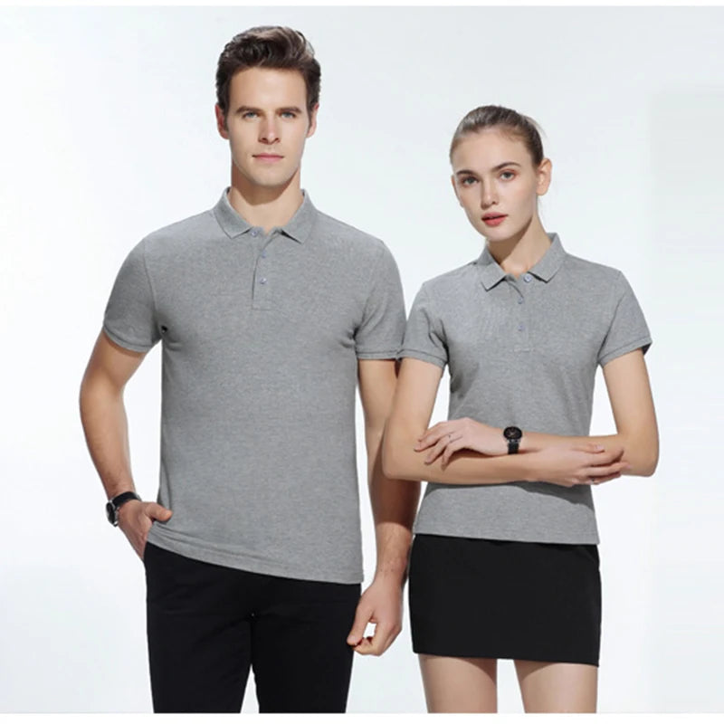 Wholesale Custom Logo Men's T-Shirts Polo Polyester Unisex Casual Style Blank Short Sleeve Polo Shirt