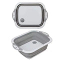 Multifunctional Plastic Kitchen Rack Folding Drain Bowl and Chopsticks Storage Tray Sink Basket Tray Organizer